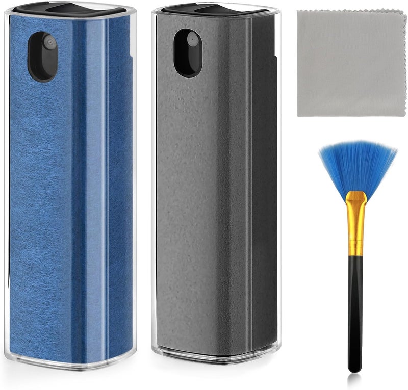 usefulpro Fingerprint Proof Screen Cleaner,3 in 1Touchscreen Mist Cleaner Spray Wipe Cleaner,Safe for All Phones, Computer, Laptop, Tablet and Car Screen(Grey Blue) - Image 1